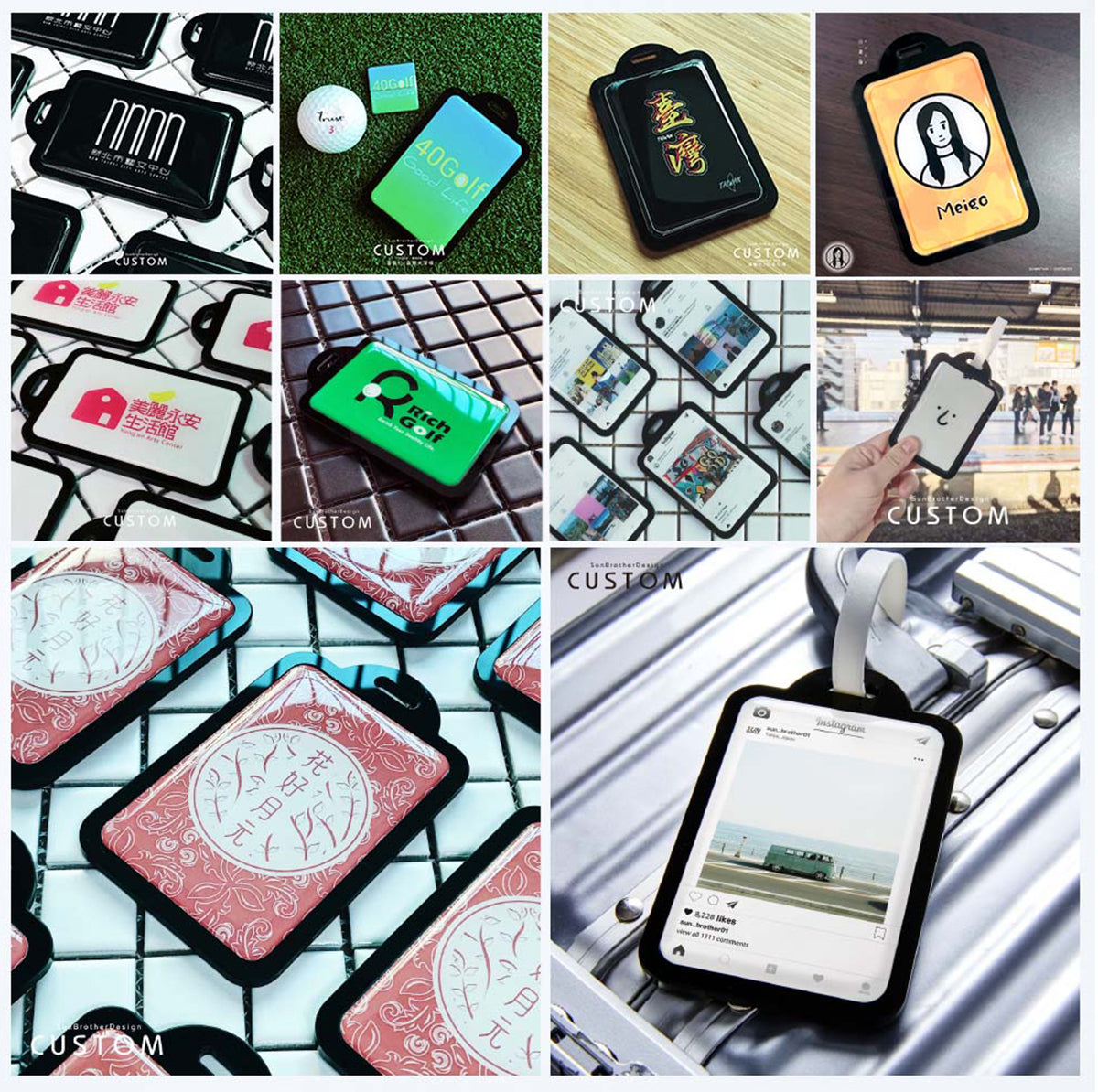 客製化/球袋、行李吊牌 SunBrother孫氏兄弟