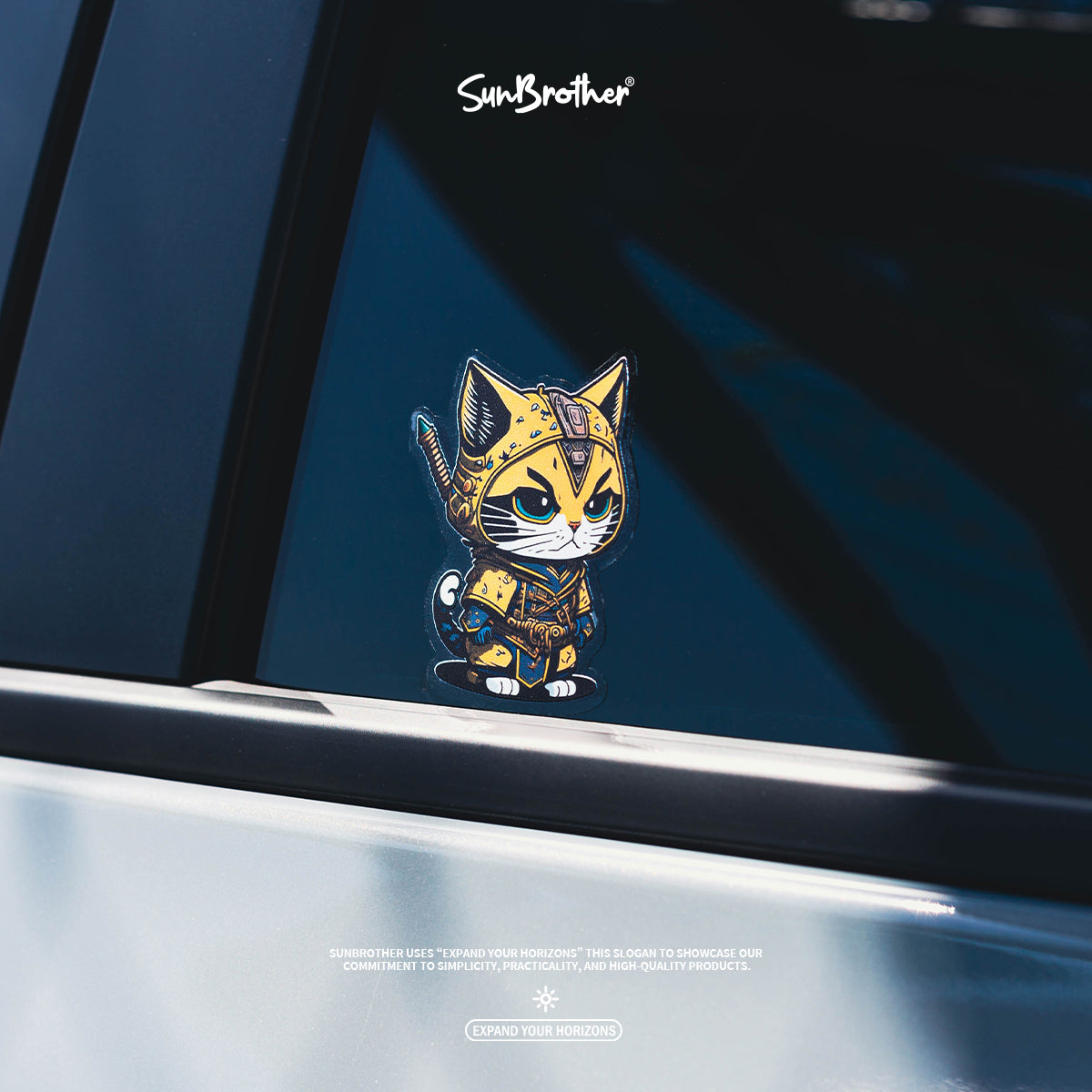 NO.11/戰國喵喵/車貼、貼紙、軟磁 SunBrother孫氏兄弟