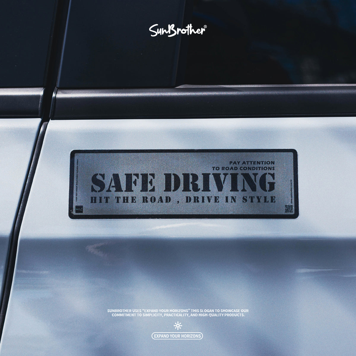 SAFE DRIVING/A/車貼、貼紙、軟磁 SunBrother孫氏兄弟