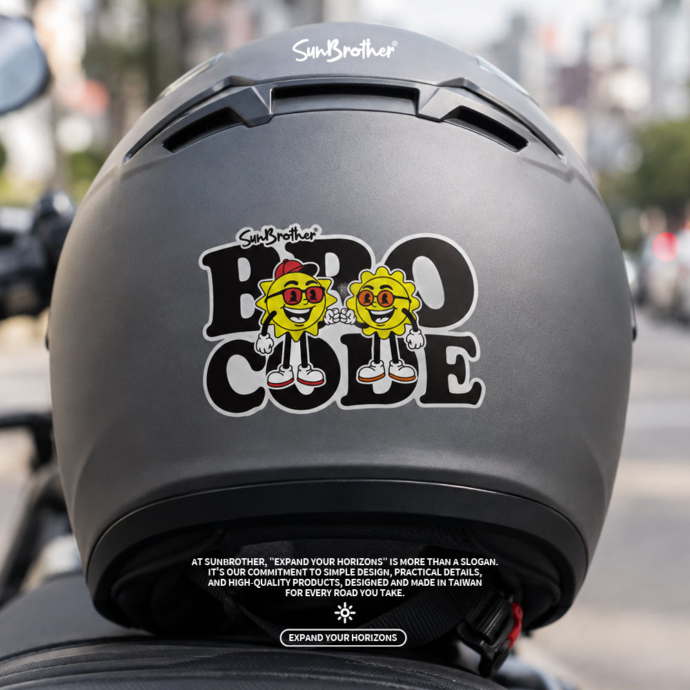 兄弟不多說 BRO CODE 日日兄弟 車貼 實貼情境