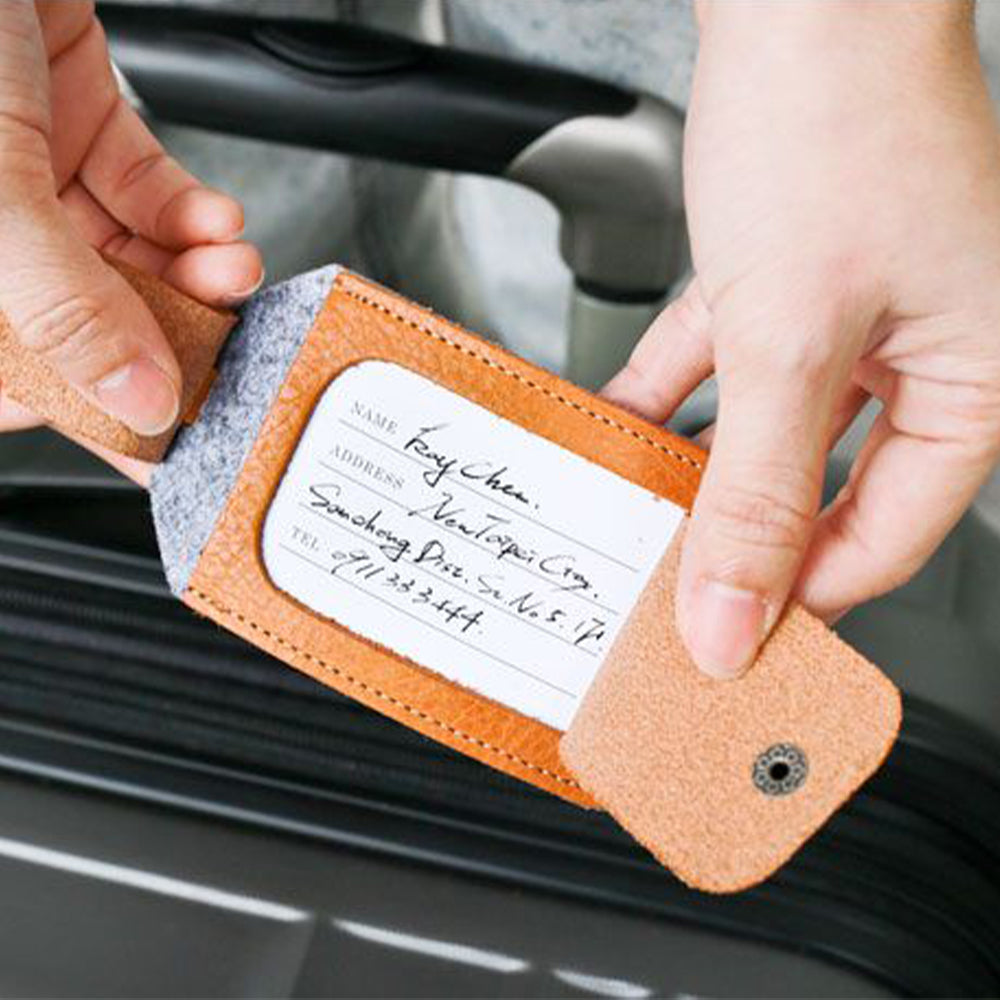 皮革行李吊牌
