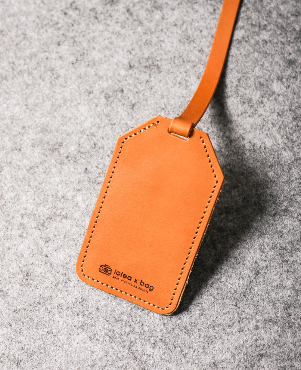 皮革雙面行李吊牌