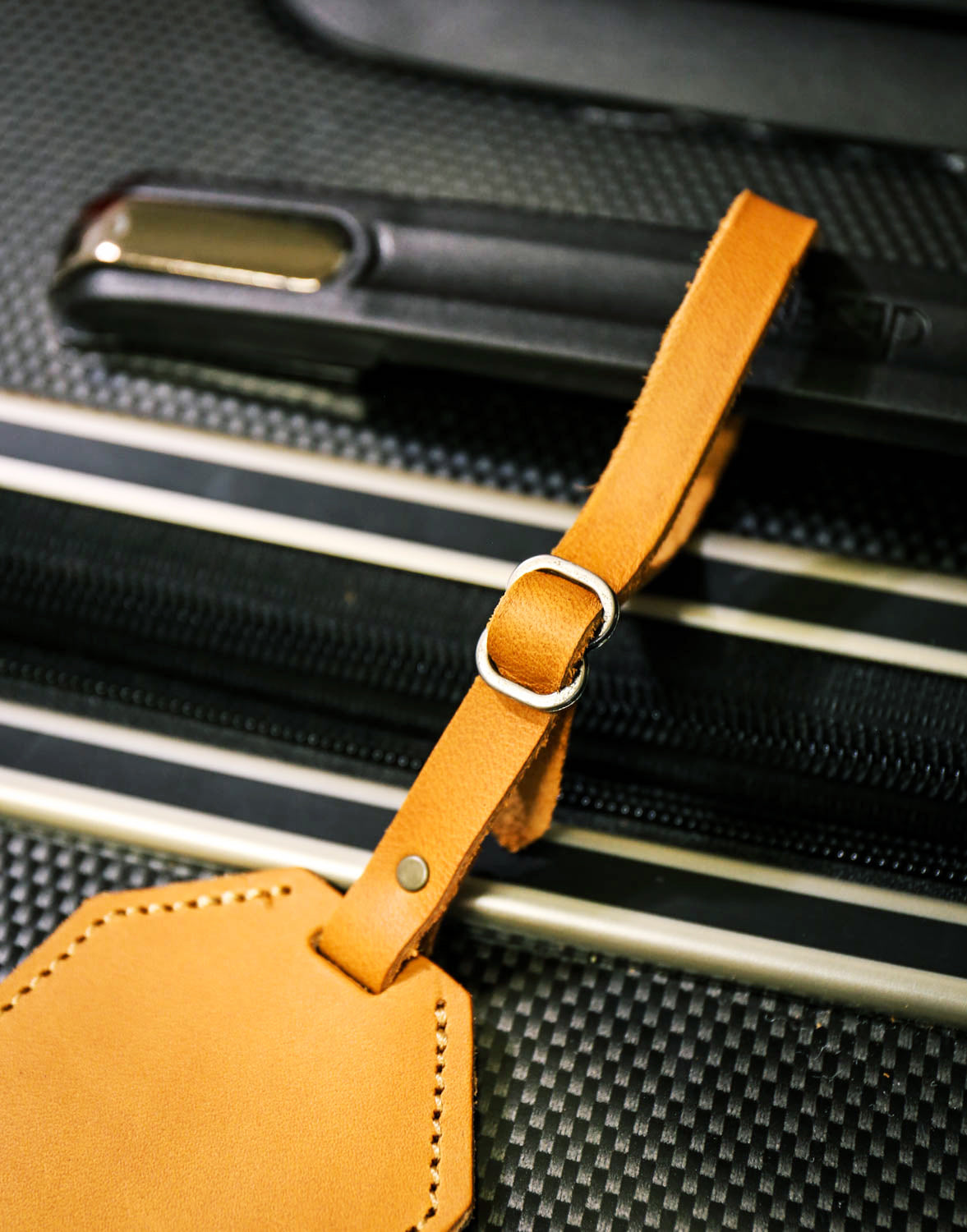 皮革雙面行李吊牌