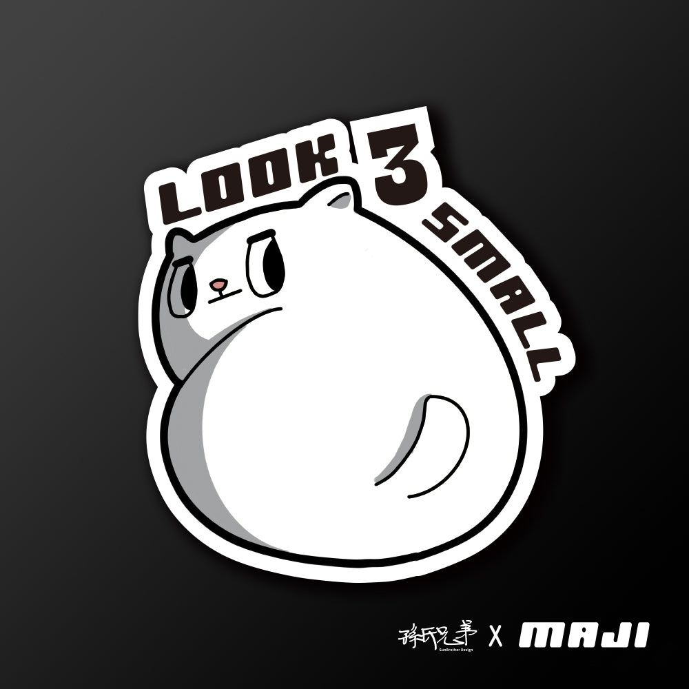 Look 3 Small/MAJI Cat/車貼、貼紙、軟磁 SunBrother孫氏兄弟