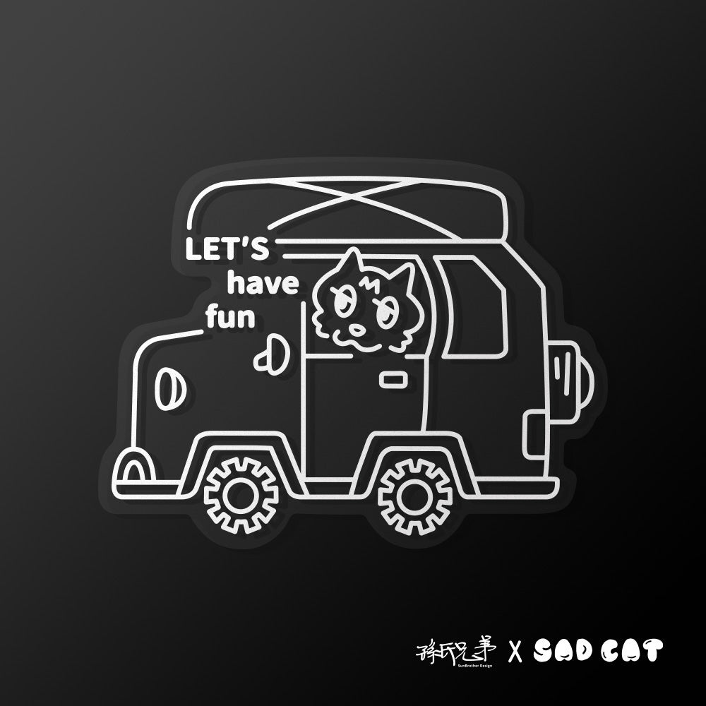 GO CAMPING/SADCAT/車貼、貼紙、軟磁 SunBrother孫氏兄弟