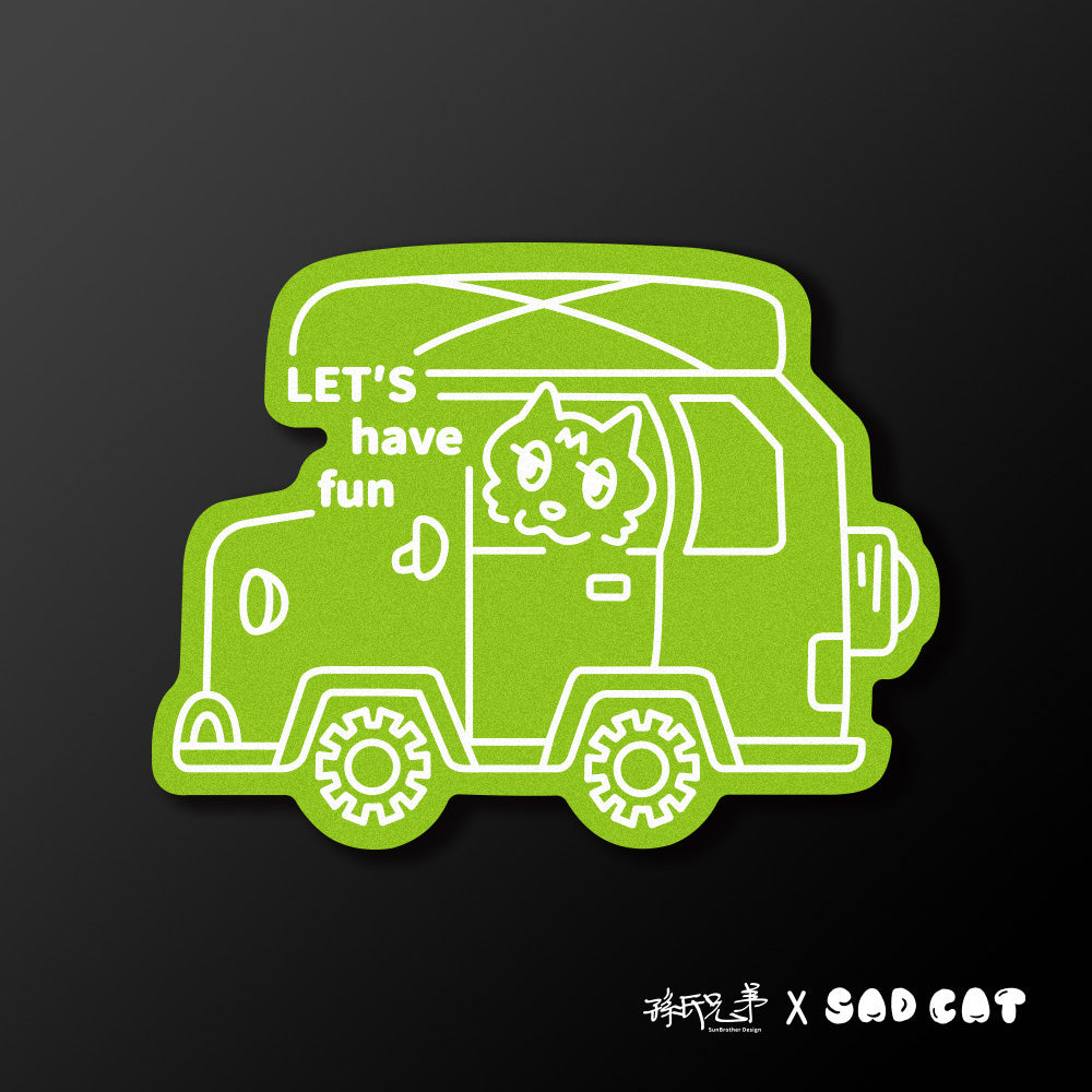 GO CAMPING/SADCAT/車貼、貼紙、軟磁 SunBrother孫氏兄弟