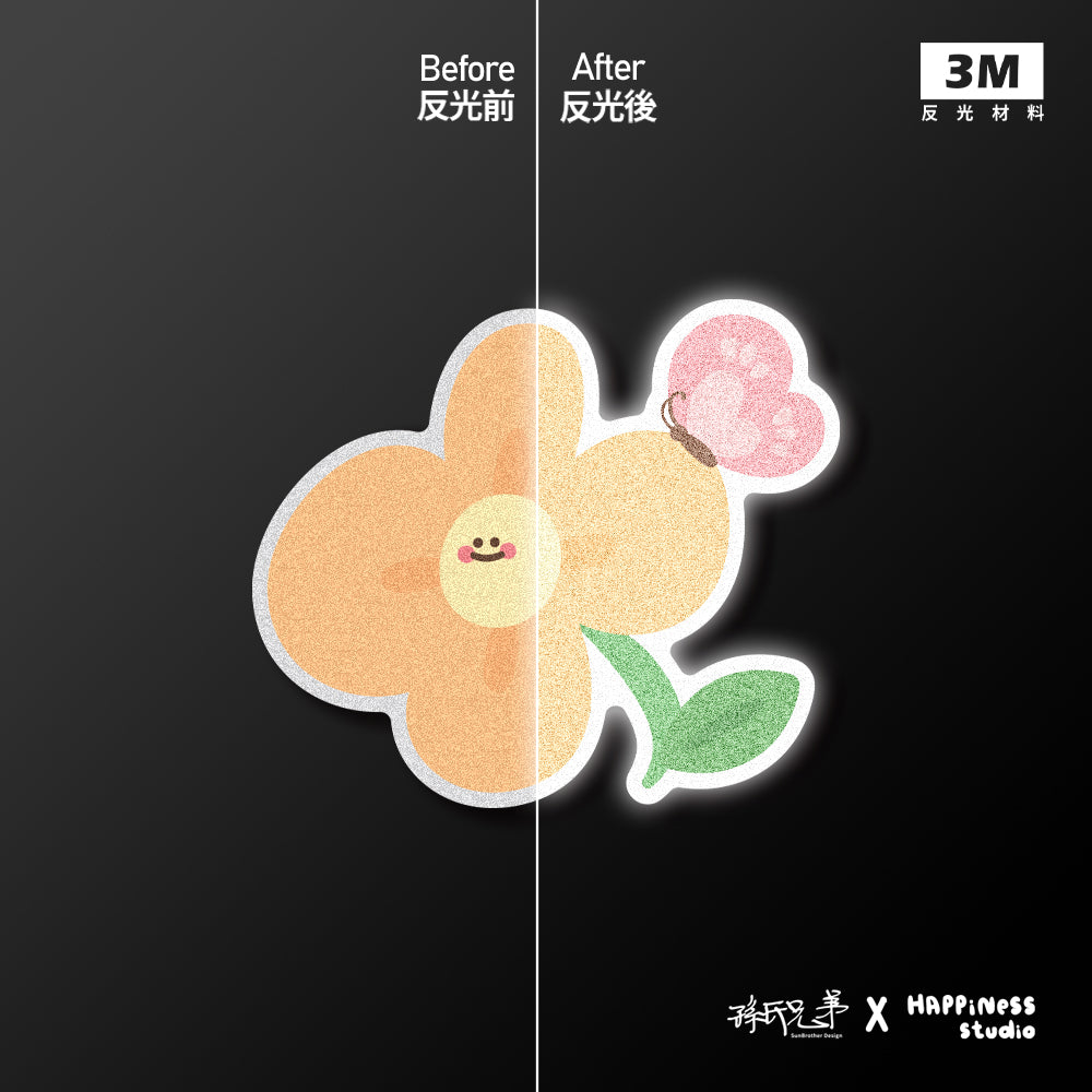 花/HAppiNess/車貼、貼紙、軟磁 SunBrother孫氏兄弟