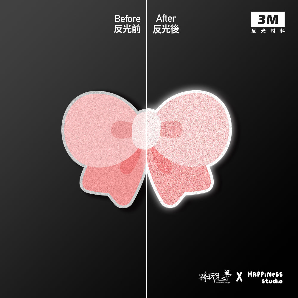 蝴蝶結/HAppiNess/車貼、貼紙、軟磁 SunBrother孫氏兄弟