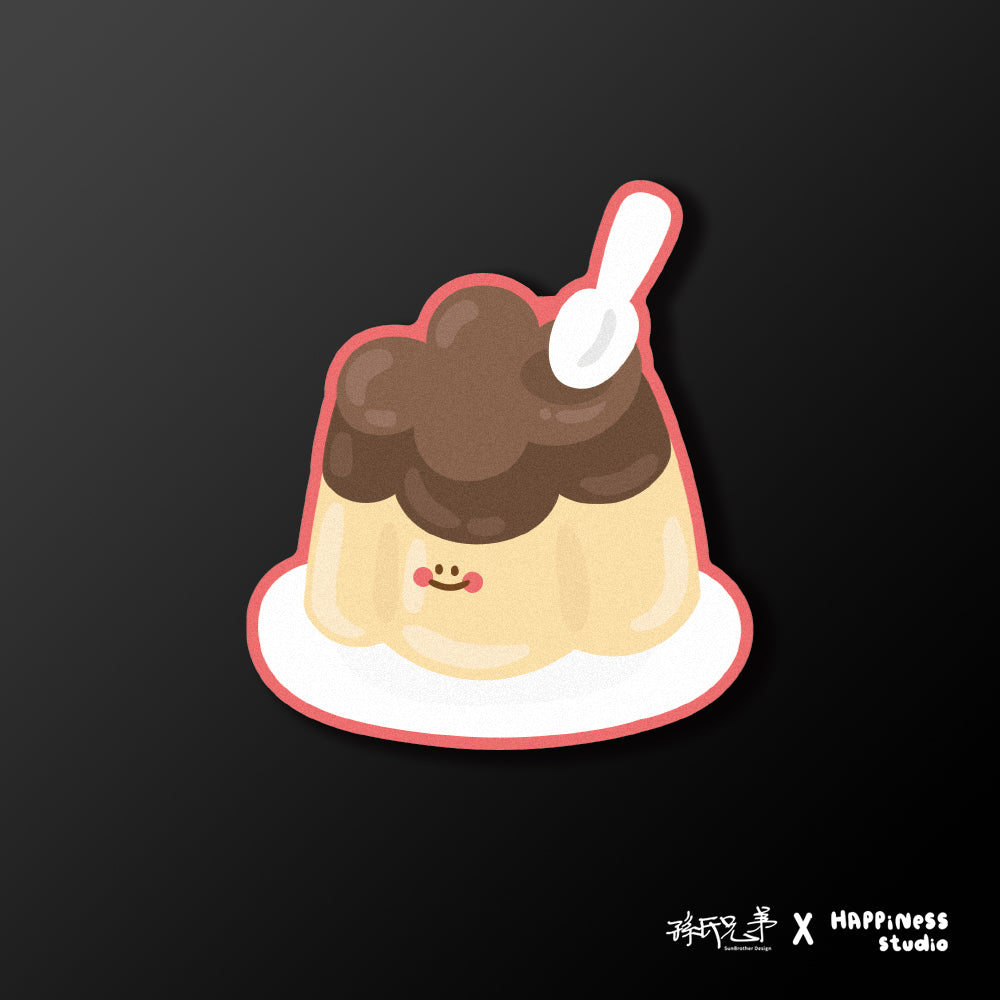 焦糖布丁/HAppiNess/車貼、貼紙 SunBrother孫氏兄弟