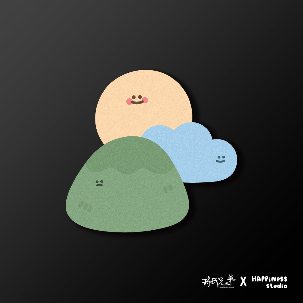 風和日麗/HAppiNess/車貼、貼紙、軟磁 SunBrother孫氏兄弟