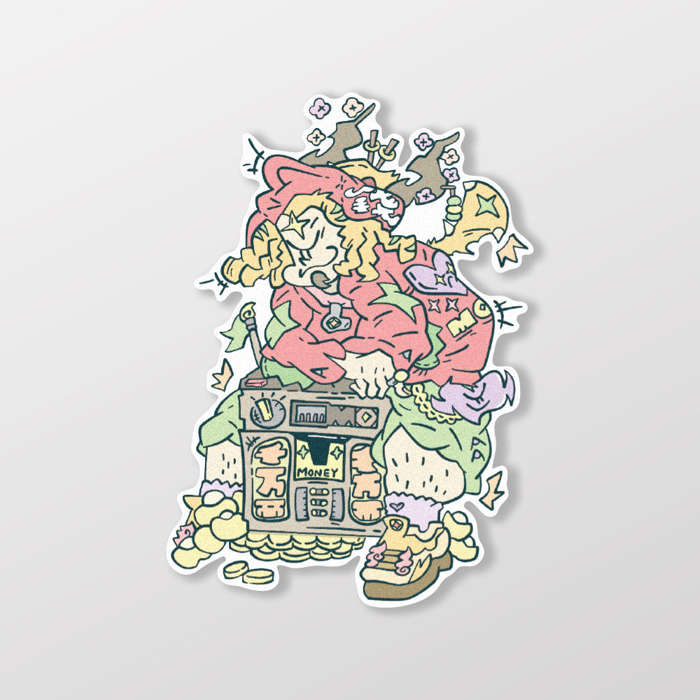 嘻哈財神爺/PPF/車貼、貼紙、軟磁 SunBrother孫氏兄弟