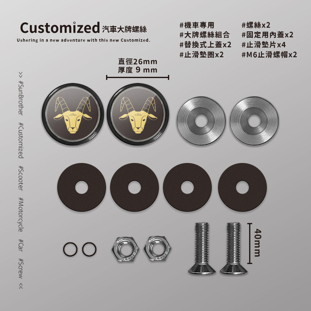 摩羯I/汽機車大牌螺絲 SunBrother孫氏兄弟