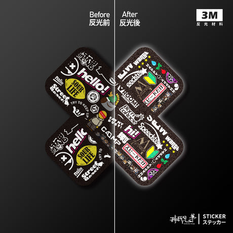 OK蹦/黑/車貼、貼紙、軟磁 SunBrother孫氏兄弟