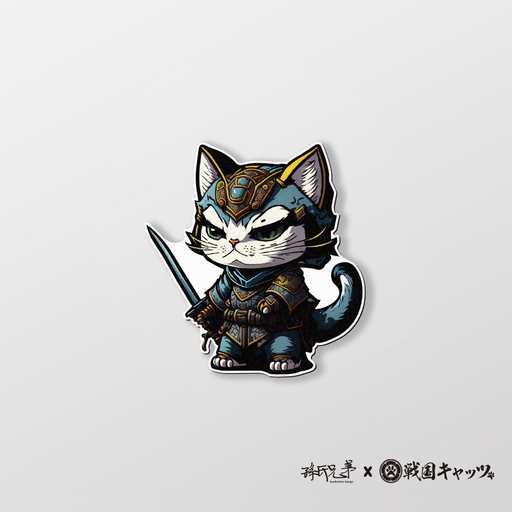 NO.16/戰國喵喵/車貼、貼紙、軟磁 SunBrother孫氏兄弟