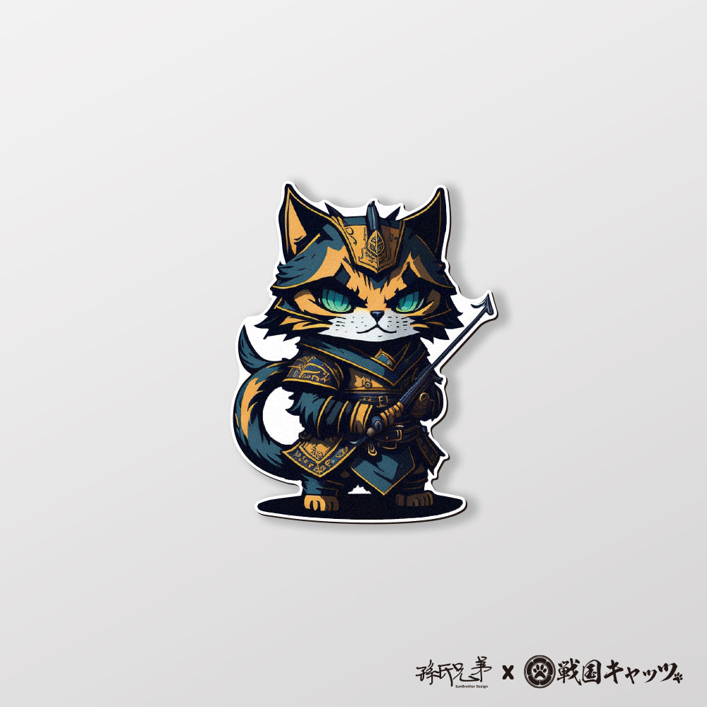 NO.18/戰國喵喵/車貼、貼紙、軟磁 SunBrother孫氏兄弟
