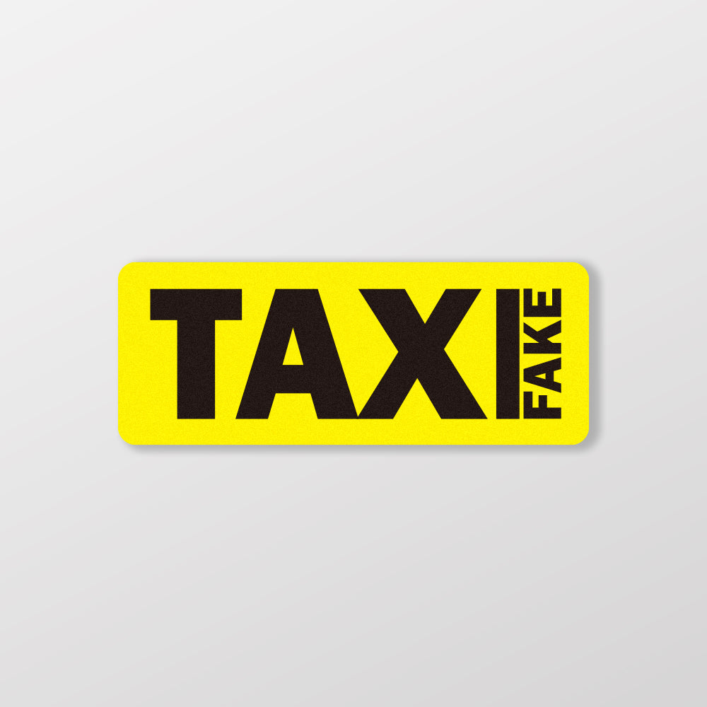 FAKE TAXI/A款/車貼、貼紙、軟磁 SunBrother孫氏兄弟