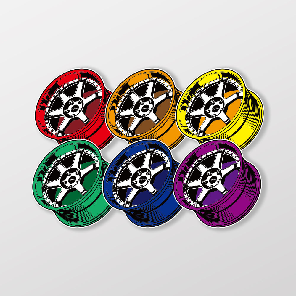 競速輪框/車貼、貼紙、軟磁 SunBrother孫氏兄弟