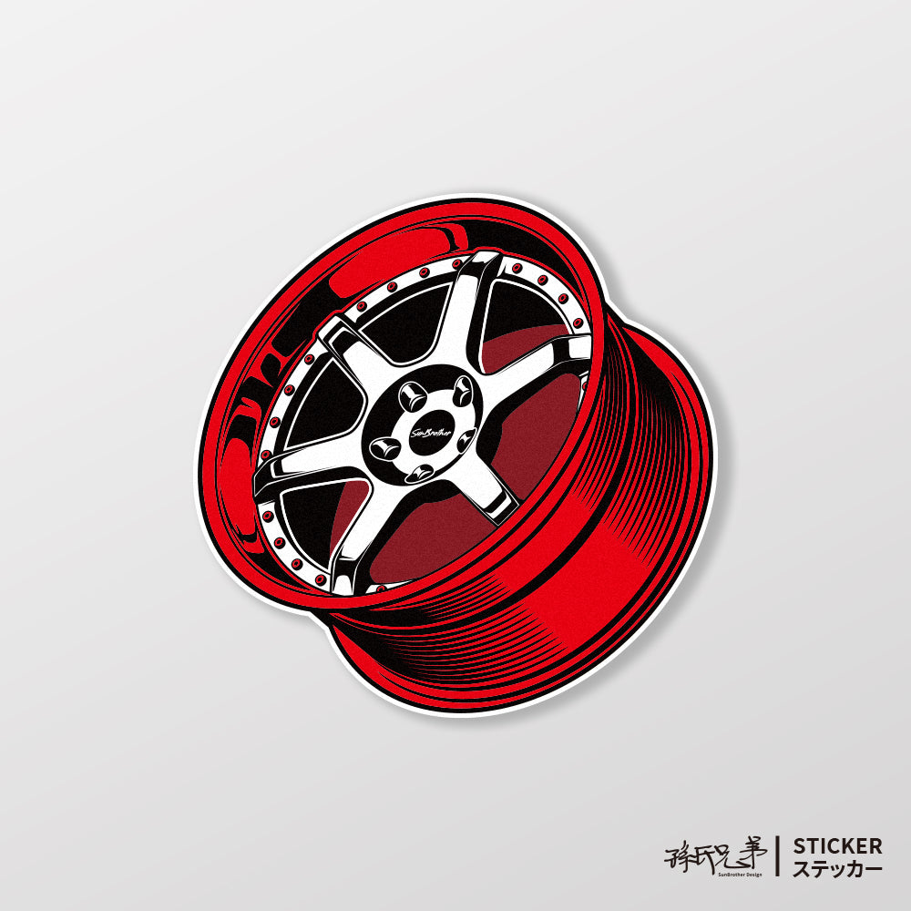競速輪框/車貼、貼紙、軟磁 SunBrother孫氏兄弟