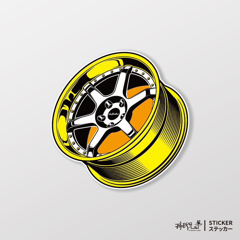 競速輪框/車貼、貼紙、軟磁 SunBrother孫氏兄弟