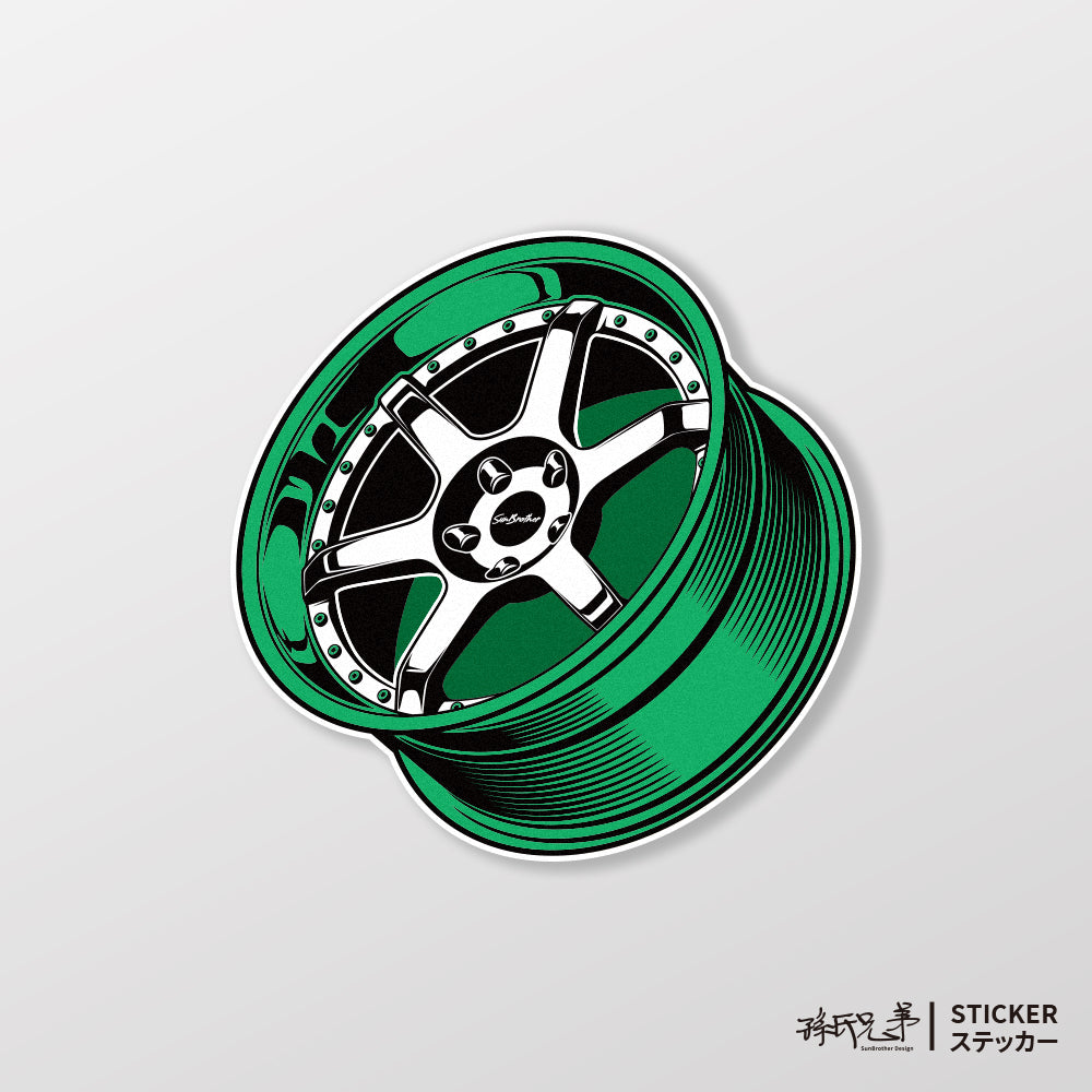 競速輪框/車貼、貼紙、軟磁 SunBrother孫氏兄弟