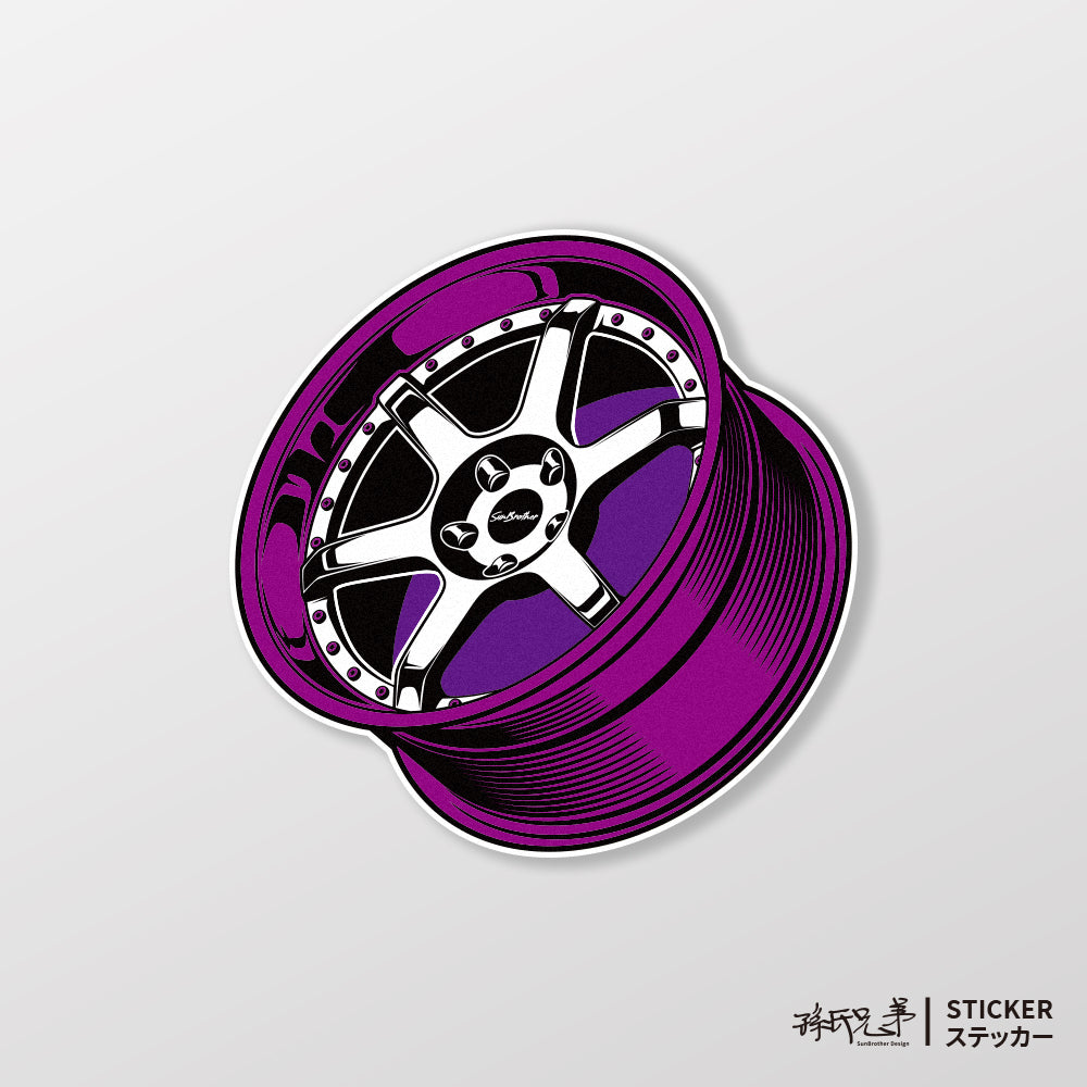 競速輪框/車貼、貼紙、軟磁 SunBrother孫氏兄弟