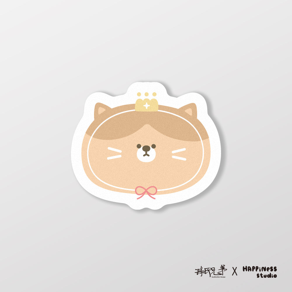 奶皇貓/HAppiNess/車貼、貼紙、軟磁 SunBrother孫氏兄弟