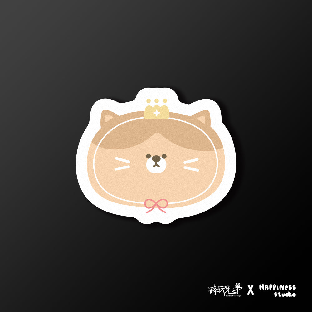 奶皇貓/HAppiNess/車貼、貼紙、軟磁 SunBrother孫氏兄弟