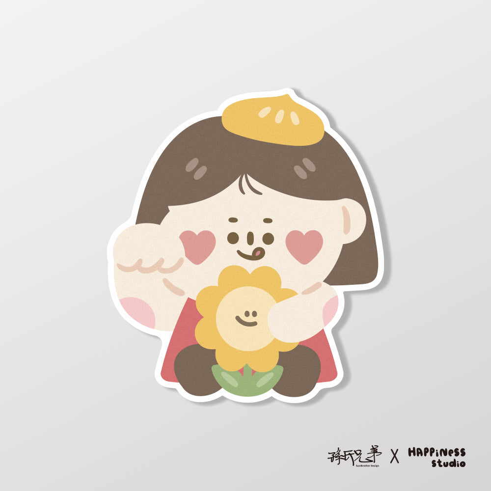 招財包子/HAppiNess/車貼、貼紙、軟磁 SunBrother孫氏兄弟