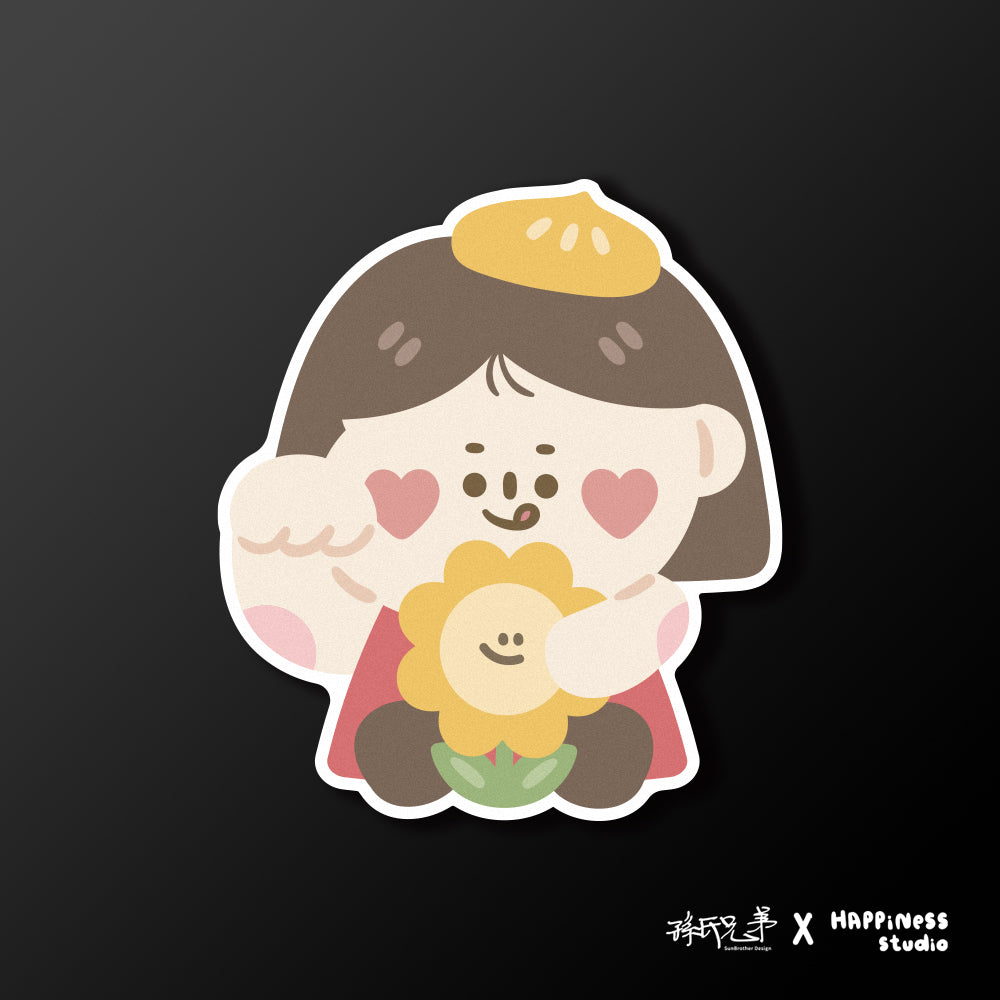 招財包子/HAppiNess/車貼、貼紙、軟磁 SunBrother孫氏兄弟