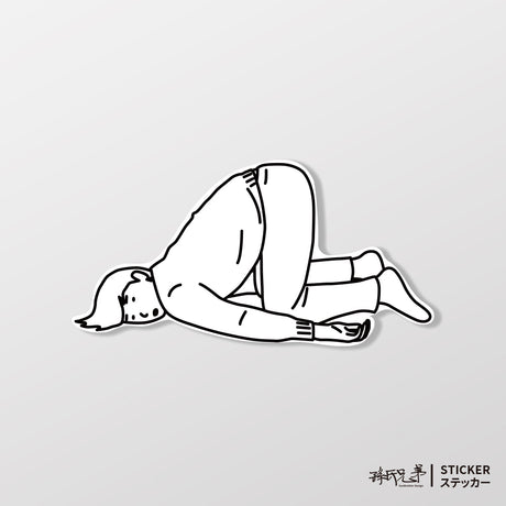 不想工作/車貼、貼紙、軟磁 SunBrother孫氏兄弟