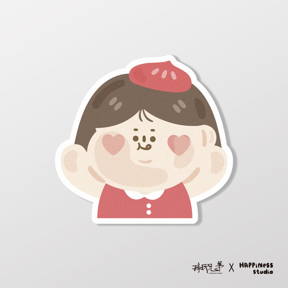 包子看看/HAppiNess/車貼、貼紙、軟磁 SunBrother孫氏兄弟