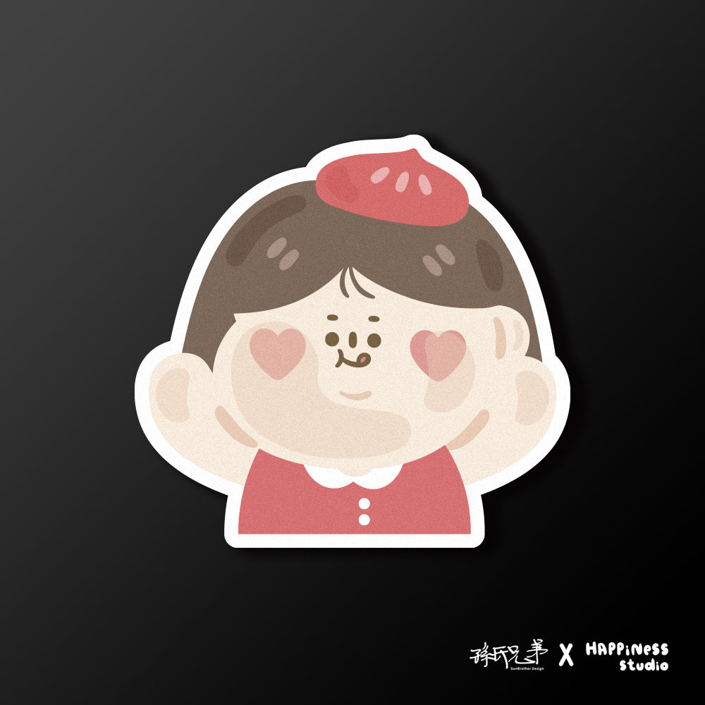 包子看看/HAppiNess/車貼、貼紙、軟磁 SunBrother孫氏兄弟