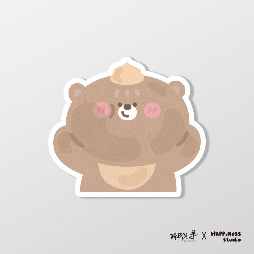 豆沙熊看看/HAppiNess/車貼、貼紙、軟磁 SunBrother孫氏兄弟