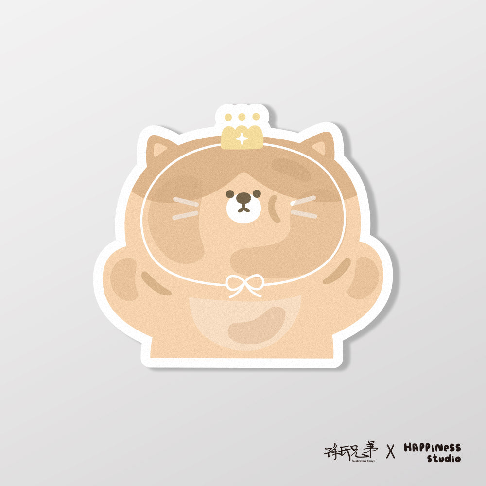 奶皇貓看看/HAppiNess/車貼、貼紙、軟磁 SunBrother孫氏兄弟