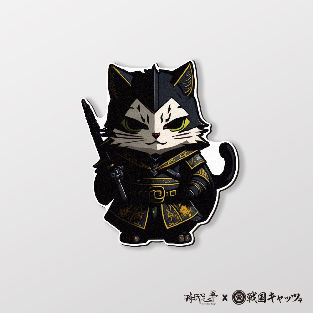 NO.3/戰國喵喵/車貼、貼紙、軟磁 SunBrother孫氏兄弟