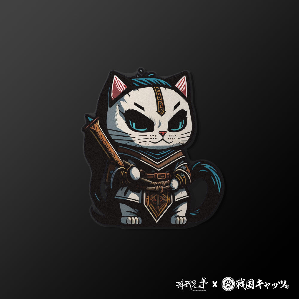 NO.4/戰國喵喵/車貼、貼紙、軟磁 SunBrother孫氏兄弟