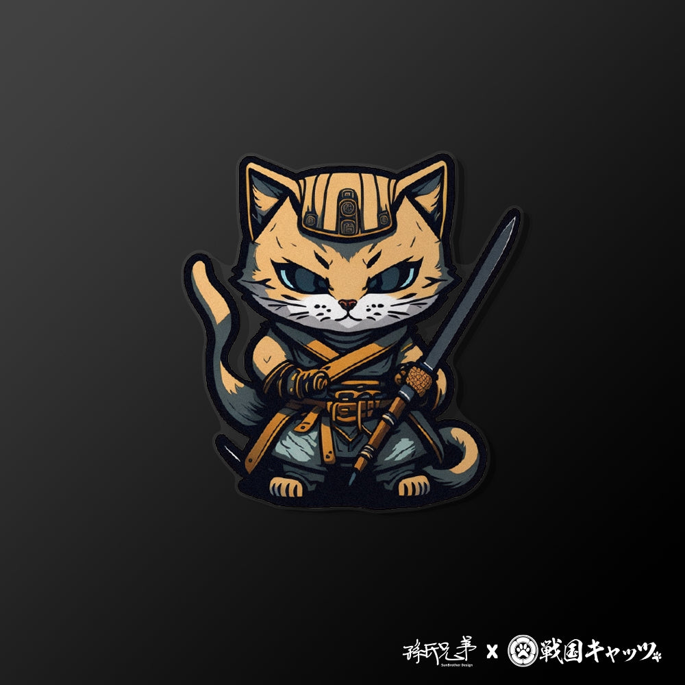 NO.7/戰國喵喵/車貼、貼紙、軟磁 SunBrother孫氏兄弟