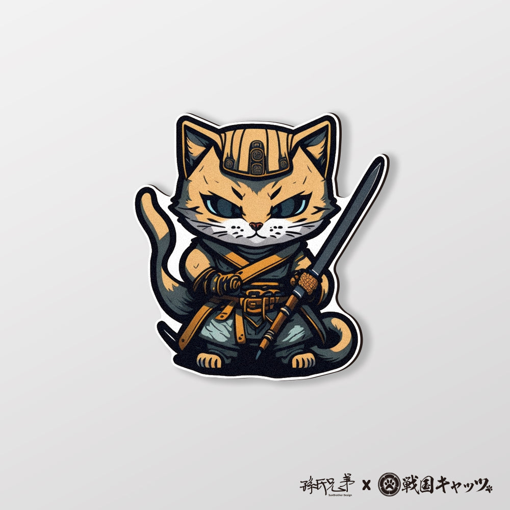 NO.7/戰國喵喵/車貼、貼紙、軟磁 SunBrother孫氏兄弟
