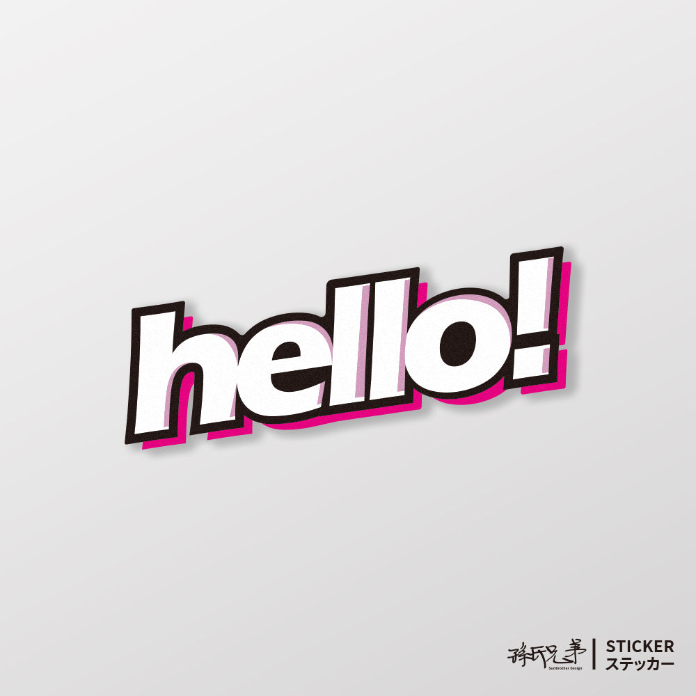 hello/車貼、貼紙、軟磁 SunBrother孫氏兄弟