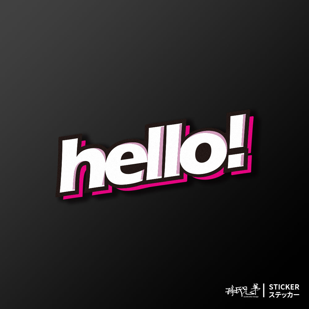 hello/車貼、貼紙、軟磁 SunBrother孫氏兄弟