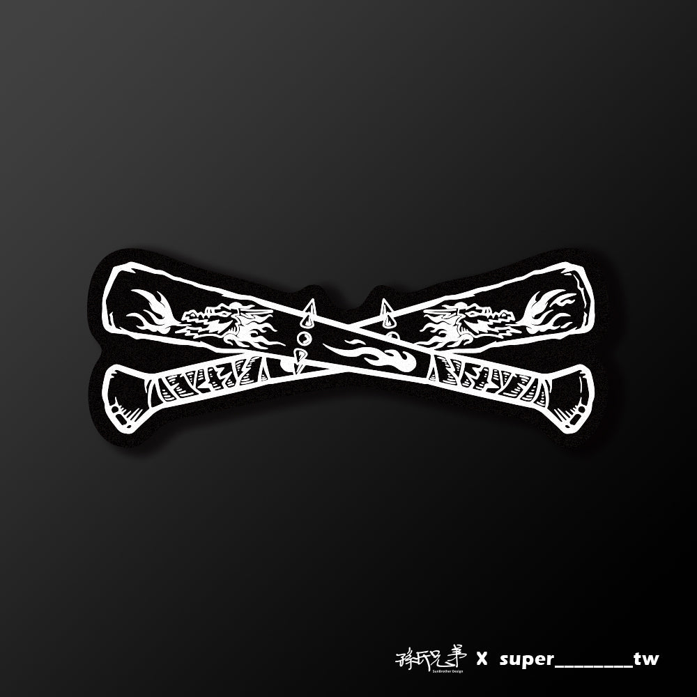 鐵人棒球棍/Super_TW/車貼、貼紙、軟磁 SunBrother孫氏兄弟