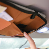 車用遮陽板收納套/2色 點子包 icleaXbag