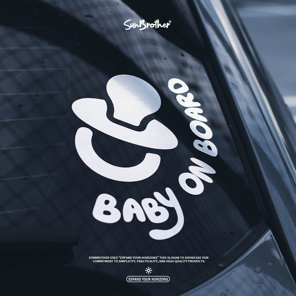 BABY ON BOARD/B/車貼、貼紙 SunBrother孫氏兄弟