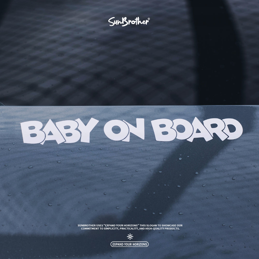 BABY ON BOARD/C/車貼、貼紙 SunBrother孫氏兄弟