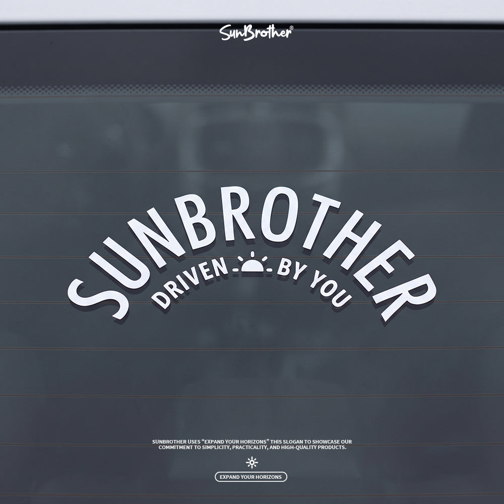 SunBrother日出弧形貼/車貼、貼紙 SunBrother孫氏兄弟