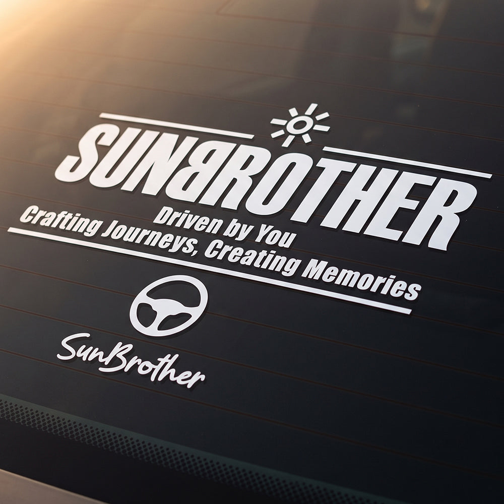 SunBrother駕馭旅程 後擋貼/車貼、貼紙 SunBrother孫氏兄弟