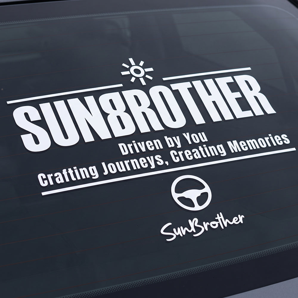 SunBrother駕馭旅程 後擋貼/車貼、貼紙 SunBrother孫氏兄弟