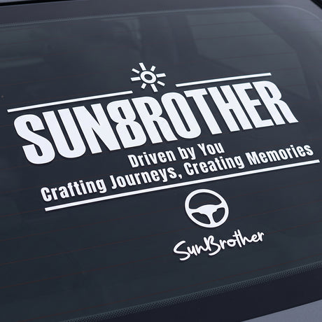 SunBrother駕馭旅程 後擋貼/車貼、貼紙 SunBrother孫氏兄弟