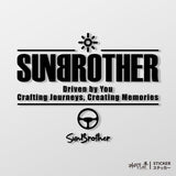 SunBrother駕馭旅程 後擋貼/車貼、貼紙 SunBrother孫氏兄弟