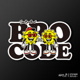 兄弟不多說 BRO CODE 日日兄弟 車貼